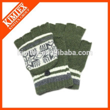 Halbfinger Winterstrickhandschuhe